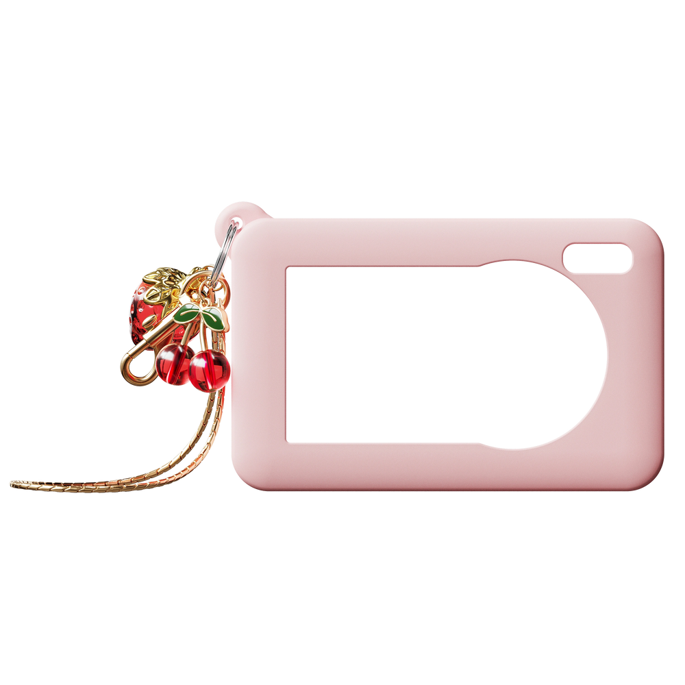 Protective Silicone Case + Bag Charm
